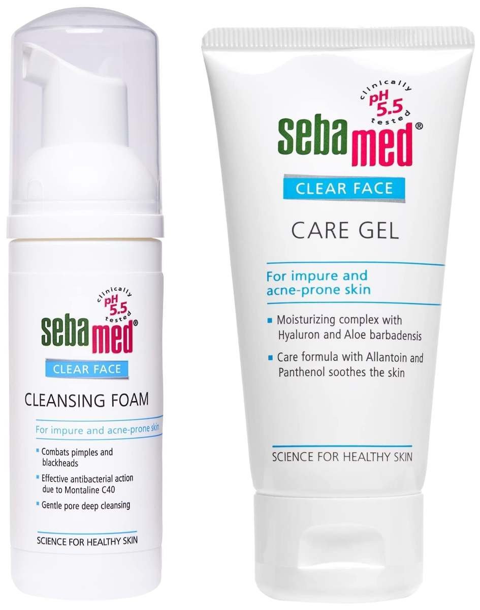 uk71B7GZY6IFL-1-1.jpg Sebamed Clear Face Care Gel, 50ml & Sebamed Clear Face Foam, 50ml - Fast UK Delivery - Image 1