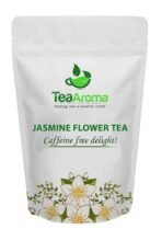 Tea Aroma Jasmine Flower Tea | Caffeine-Free, Pure & Floral Aromatic Tea for Stress Relief & Relaxation | 30g - Fast UK Delivery