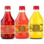 Dhampure Speciality Kids Mocktail Syrup - Rose Strawberry, Tangerine Orange & Kerala Pineapple For House Parties - 900Ml (3 X 300Ml) | Makes 12-15 Drinks Per Bottle - Fast UK Delivery