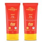 Aqualogica Detan+ Dewy Sunscreen with Cherry Tomato & Hyaluronic Acid with SPF 50 & PA++++ for Men & Women - For Normal, Dry & Combination Skin - 80g | Pack of 2 - Fast UK Delivery