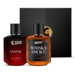 Beardo Whisky Smoke Perfume 50ml & Mafia Perfume 50ml Combo | Long Lasting Perfume For Men | Spicy, Woody - Oudh Scent | Best Date Night Fragrance Gift Set | Valentines day gift for husband | Gift for boyfriend | Gift for Men - Fast UK Delivery