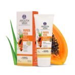 Ayouthveda Papaya Vera Face Scrub With Walnuts, Green Tea & Vitamin-E For Radiant & Glowing Skin 100gm - Fast UK Delivery