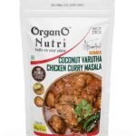 Organo Nutri Chicken Varutharacha Coconut Masala Curry Gravy Mix||Reclosable Eco-Zipper Pouch,100 Grams - Fast UK Delivery