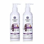 Ayouthveda Purple Rice Water & Kernel Protein Shampoo | With the Goodness of Betel Leaves & Guava Leaves | For Damage & Frizzy Hair | Helps To Restore Hair Texture (Pack of 2; 200ml each) - Fast UK Delivery