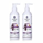 Ayouthveda Purple Rice Water & Kernel Protein Shampoo | With the Goodness of Betel Leaves & Guava Leaves | For Damage & Frizzy Hair | Helps To Restore Hair Texture (Pack of 2; 200ml each) - Fast UK Delivery