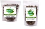 Organic Bites Combo of Dry Bhringraj Leaves & Dry Brahmi Leaves (Raw & Whole) 100 gm each - Fast UK Delivery
