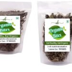 Organic Bites Combo of Dry Bhringraj Leaves & Dry Brahmi Leaves (Raw & Whole) 100 gm each - Fast UK Delivery
