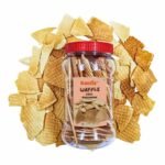 KONFIZ Waffle Chips, Waffle Crisps, Waffle Cookies, Waffle Bites, Waffle Biscuits, Crunchy Waffle 100g (Fun and Light, Crunch in Every bite, Kid-Friendly, Tea time Snack, Dessert Topping) - Fast UK Delivery