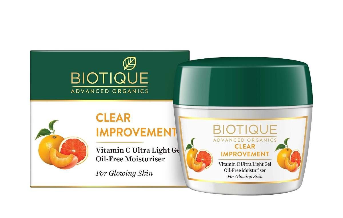 uk71EAbsY-HNL-1-1.jpg Biotique Advanced Organics Clear Improvement Vitamin C Ultra Light Gel Oil-Free Moisturiser 175Gm - Fast UK Delivery - Image 1