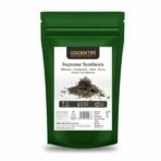 Golden Tips Loose Leaves Mint Green Tea Supreme Synthesis Hibiscus Stevia (100 Gram,50 cups) - Fast UK Delivery