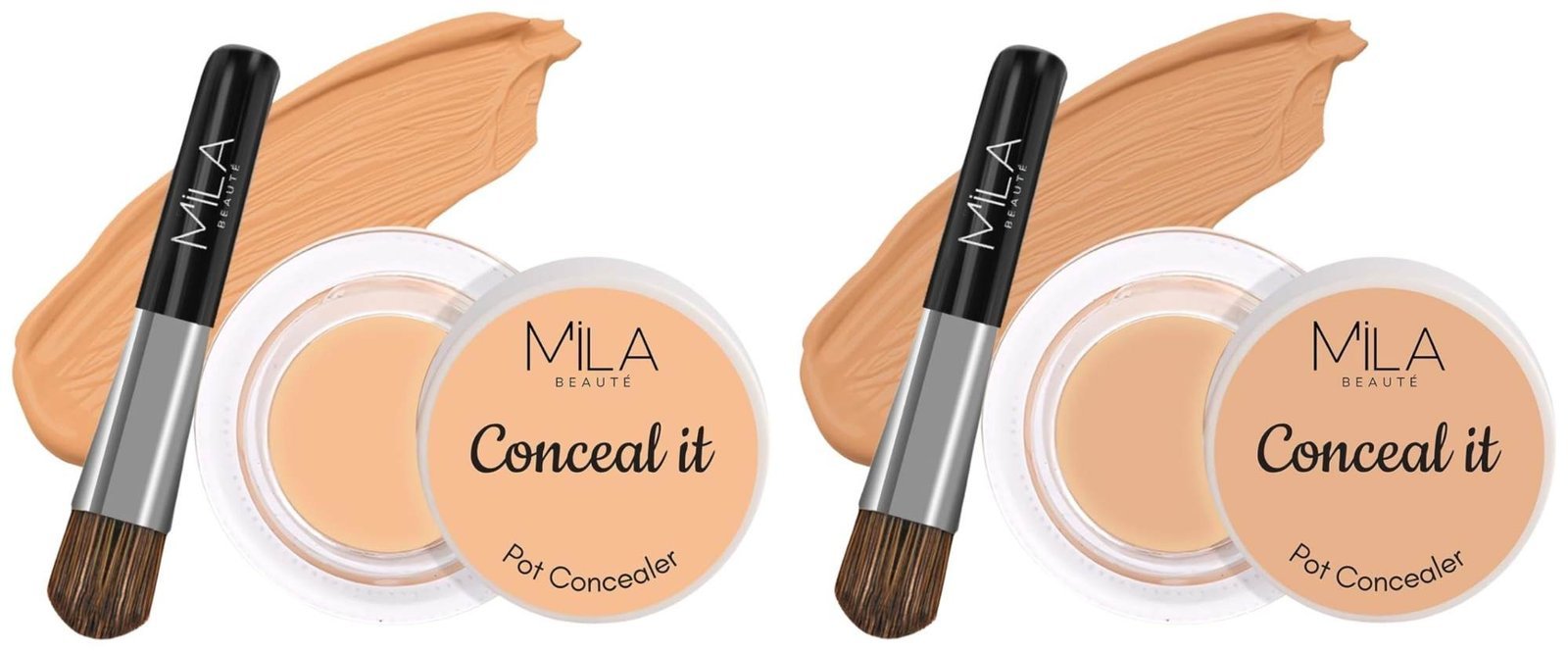 uk71EhcR84DZL-1-1.jpg MILA Beaute Conceal It Pot Concealer | With SPF 15 & Vitamin-E For Face Makeup | Shade - (Sun Beige, 4g) Conceal It Pot Concealer For Face Makeup | Shade - (Pure Beige, 4g) - Fast UK Delivery - Image 1