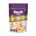 Happilo 100% Natural Premium 200g Whole Cashews | Whole Crunchy Cashew | Premium Kaju nuts | Nutritious & Delicious | Gluten Free | Source of Minerals & Vitamins - Fast UK Delivery