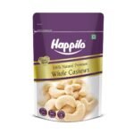 Happilo 100% Natural Premium 200g Whole Cashews | Whole Crunchy Cashew | Premium Kaju nuts | Nutritious & Delicious | Gluten Free | Source of Minerals & Vitamins - Fast UK Delivery