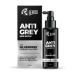 Beardo Grey Control Serum for Men, 50 ml | Also contains Amla + Methi + Rosemary + Brahmi + Bhringraj extracts for Hair Shine | Lightweight and Non-Sticky - Fast UK Delivery