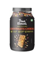 True Elements Dry fruit Chikki 700g (Pack of 35) - Made with Peanuts, Almonds, Cashews & Pista | Gajak with Jaggery Powder | 24% Less Sugar - Fast UK Delivery
