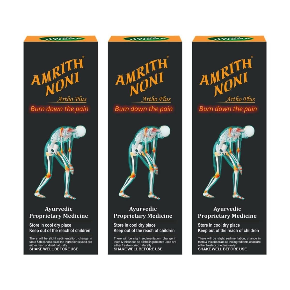 uk71FvfHYB1qL-1-1.jpg Amrith Noni Artho Plus 750ml | Organic Hand Picked Noni | Ayurvedic Pain Relief | Effective for Joint Health Support & Mobility| Strengthens the Muscle | - Pack of 3 - Image 1