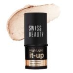 Swiss Beauty High Light It-Up Highlighter | With Vitamin E & Jojoba Complex | Instant Radiant Glow | Long-Lasting | Creamy & Blendable | Twist-Up Format | Shade- Golden Hour, 8g - Fast UK Delivery
