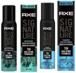Axe Signature Champion Long Lasting No Gas Body Deodorant For Men 200 ml & Axe Signature Mysterious No Gas Deodorant Bodyspray For Men 154 ml Combo - Fast UK Delivery