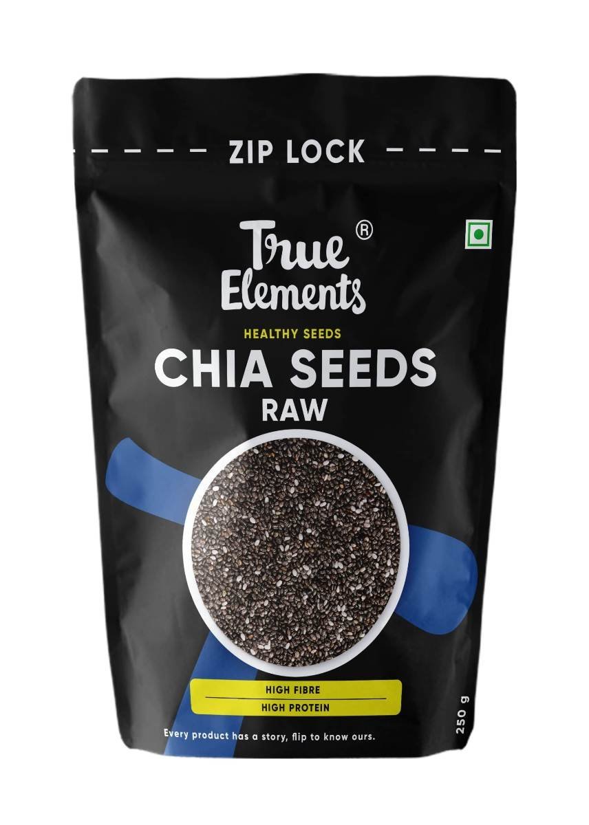 uk71HCM2dnlhL-1.jpg True Elements Chia Seeds 250g - Healthy Raw Seeds | Clean Chia Seeds for Eating | Healthy Snacks | Calcium and Protein Rich Seeds - Fast UK Delivery - Image 1
