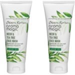 Aroma Magic Neem And Tea Tree Face Wash (PWRD by Niacinamide)- 100 ml (Pack of 2) - Fast UK Delivery