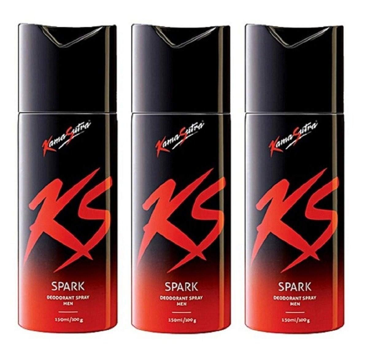 uk71HvSe2BRtL-1-1.jpg KAMASUTRA SPARK X 3, DEODORANT SPRAY (EACH 150ML) - Fast UK Delivery - Image 1