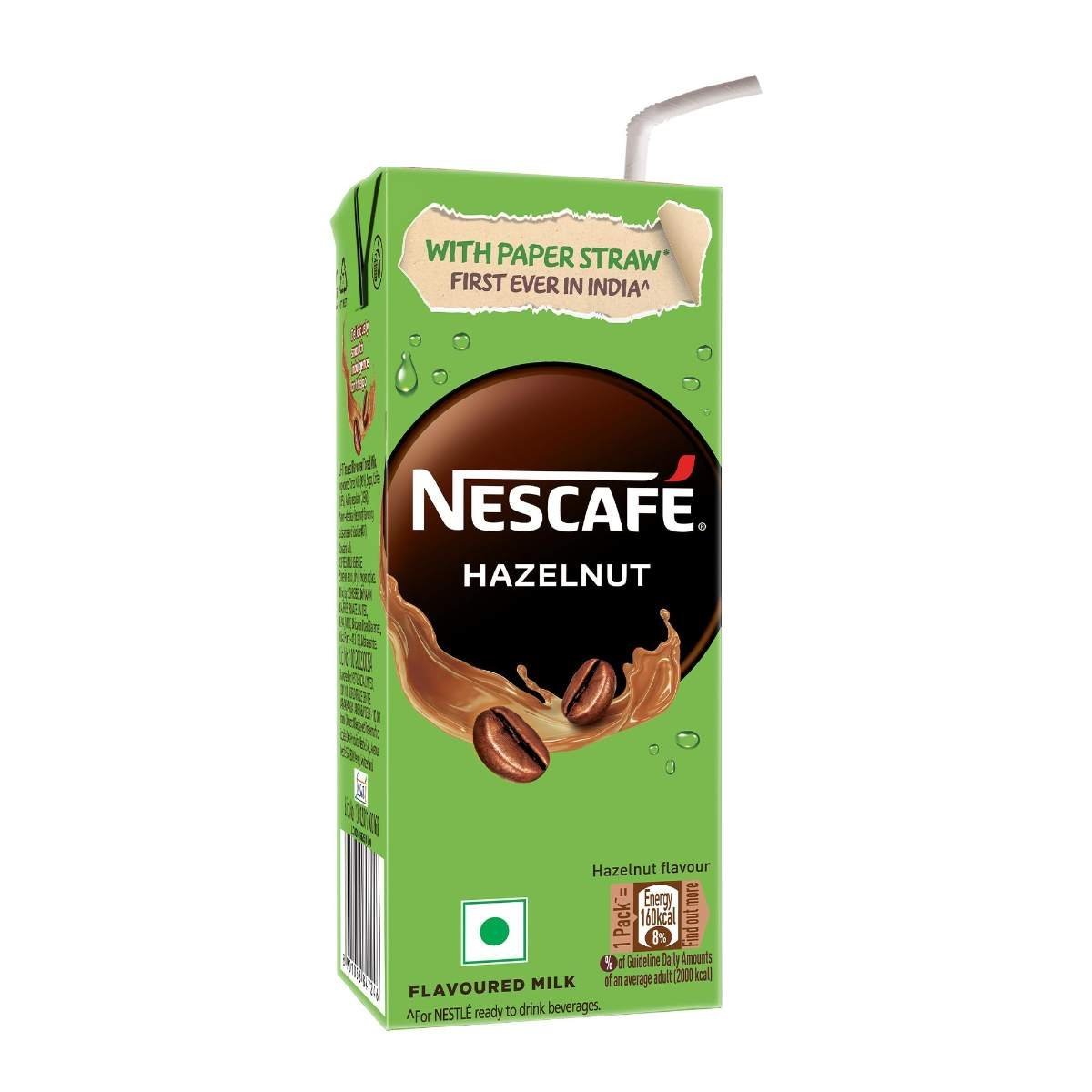 uk71IETdjnyCL-1.jpg Nescafe Ready To Drink, Coffee Flavored Milk - Hazelnut, 180Ml, Tetra Pack, Tetrapack - Fast UK Delivery - Image 1