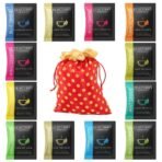 TEACURRY Assorted Green Tea bags (12 gramsreen Tea Bags) - Helps with Weight Management, Tummy, and Ageing -12 Premium Herbal Pyramid Tea bags - Fast UK Delivery