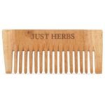 Just Herbs Handmade Wooden Neem Comb for Hair Growth and Hairfall Control for Men & Women - Fast UK Delivery