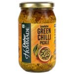 Dabur Hommade Green Chilli Pickle - 400g - Fast UK Delivery
