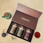 Golden Tips Assorted Tea Gift Box | Perfect Diwali Gifts for Family and Friends | Diwali Gift Set | Gift Hamper of Darjeeling Tea + Darjeeling Green Tea + Masala Chai - Fast UK Delivery