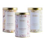 ISVARA TEA BUNDLES | Immunity Teas (Pack of 3 tea tins) | Coral Glow - Citrusy black tea, Kashmiri Kahwah, The Royal Brew - Rose green tea | 130gm - Fast UK Delivery