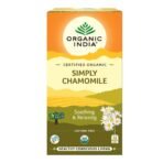 ORGANIC INDIA Simply Chamomile 25 Tea bags (Pack of 3) - Fast UK Delivery