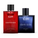 Beardo Dark Side & Godfather Perfume For Men Spicy Scent Liquid, 100 Ml X 2 | Strong Long Lasting Fragrance | Eau De Parfume | Aromatic, Spicy | Christmas gift for men | Gift For Friends | Gift for Men - Fast UK Delivery
