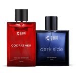 Beardo Dark Side & Godfather Perfume For Men Spicy Scent Liquid, 100 Ml X 2 | Strong Long Lasting Fragrance | Eau De Parfume | Aromatic, Spicy | Christmas gift for men | Gift For Friends | Gift for Men - Fast UK Delivery