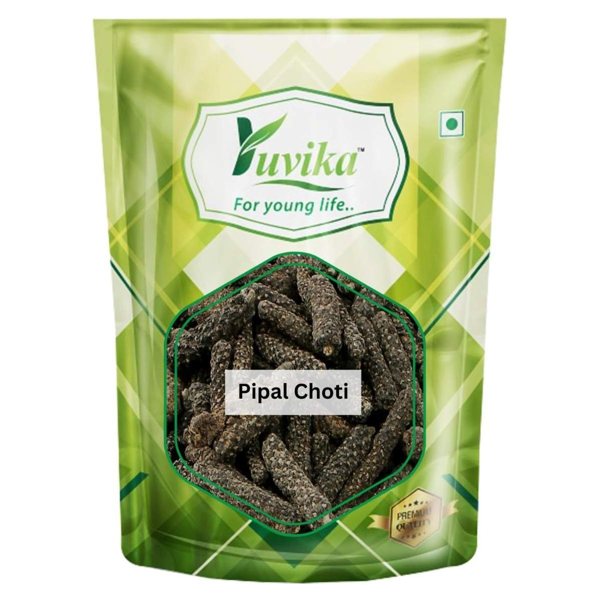 uk71KKdci6ywL-1.jpg YUVIKA Pipal Choti - Pipali - Piper Retrofractum (100 Grams) - Fast UK Delivery - Image 1