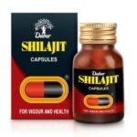 Dabur Shilajit Ayurvedic Capsules - 30 capsules | Pure Shilajit With Antifatigue , Anti Inflammatory Benefits | For Vigour & Strength | Immunity Booster | Ayurvedic Health Tonic - Fast UK Delivery