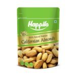 Happilo 100% Natural Premium California Dried Almonds 500g Pack Pouch | Premium Badam Giri | High in Fiber & Boost Immunity | Real Nuts | Gluten Free - Fast UK Delivery