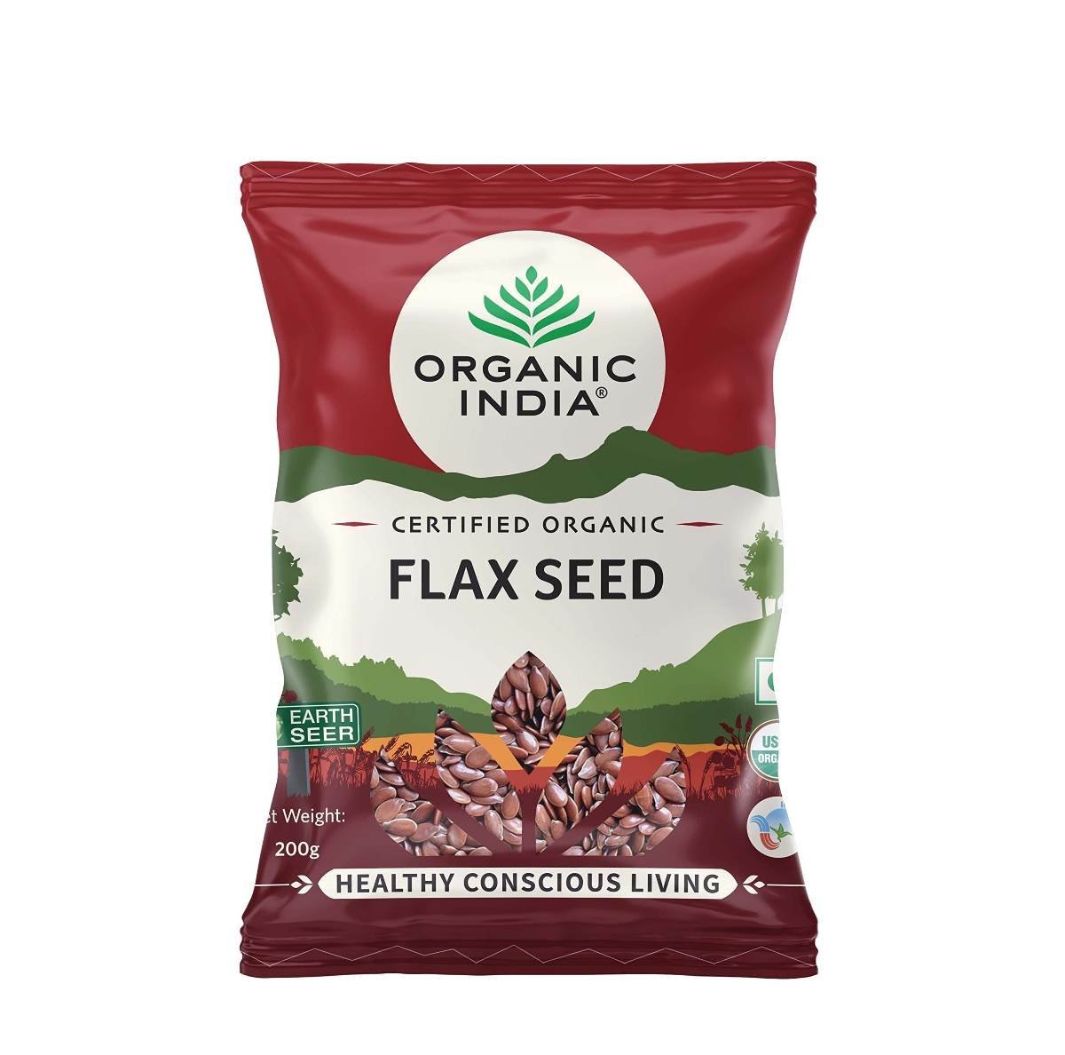 uk71LYNJKjCyL.jpg ORGANIC INDIA Flax Seed 200 gm - Fast UK Delivery - Image 1