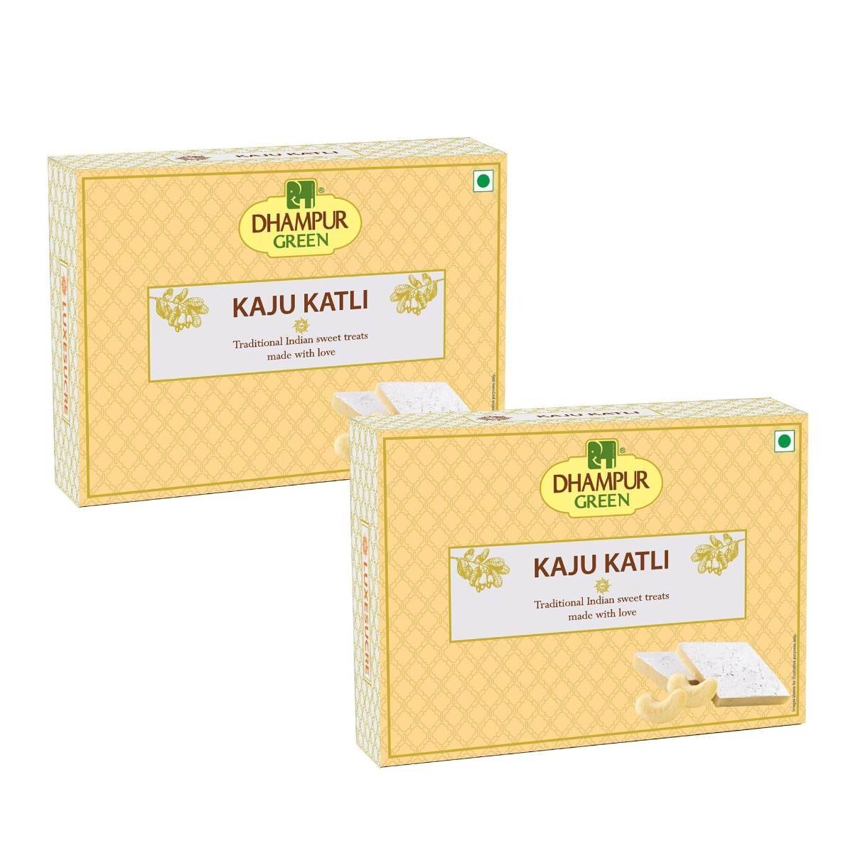 uk71LoPTVWgRL.jpg Dhampure Speciality Premium Kaju Katli, 800G (400G X 2) | Kaju Katli Barfi | Sweets Indian Mithai Kaju Katli | Kaju Barfi Sweet Box | Cashews Rich 52% | Diwali Festival Gift Box Hamper - Fast UK Delivery - Image 1