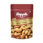 Happilo Premium Californian Almonds Roasted & Salted 200 g | Badam Dry Fruit | High Protein Snack & Super Healthy Crunchy Nuts | Vitamins & Minerals Rich | Freshly Roasted and Lightly Salted - Fast UK Delivery