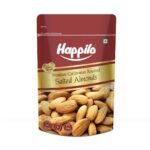 Happilo Premium Californian Almonds Roasted & Salted 200 g | Badam Dry Fruit | High Protein Snack & Super Healthy Crunchy Nuts | Vitamins & Minerals Rich | Freshly Roasted and Lightly Salted - Fast UK Delivery