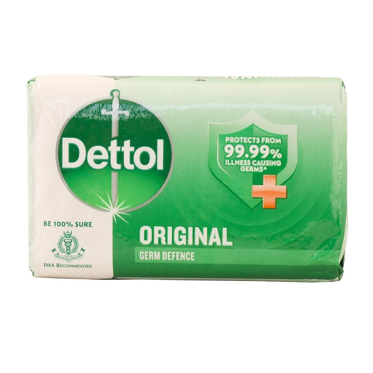 uk71MBM-iAxaL-1-1.jpg Dettol Original Germ Protection Bathing Soap Bar, 70g - Fast UK Delivery - Image 1