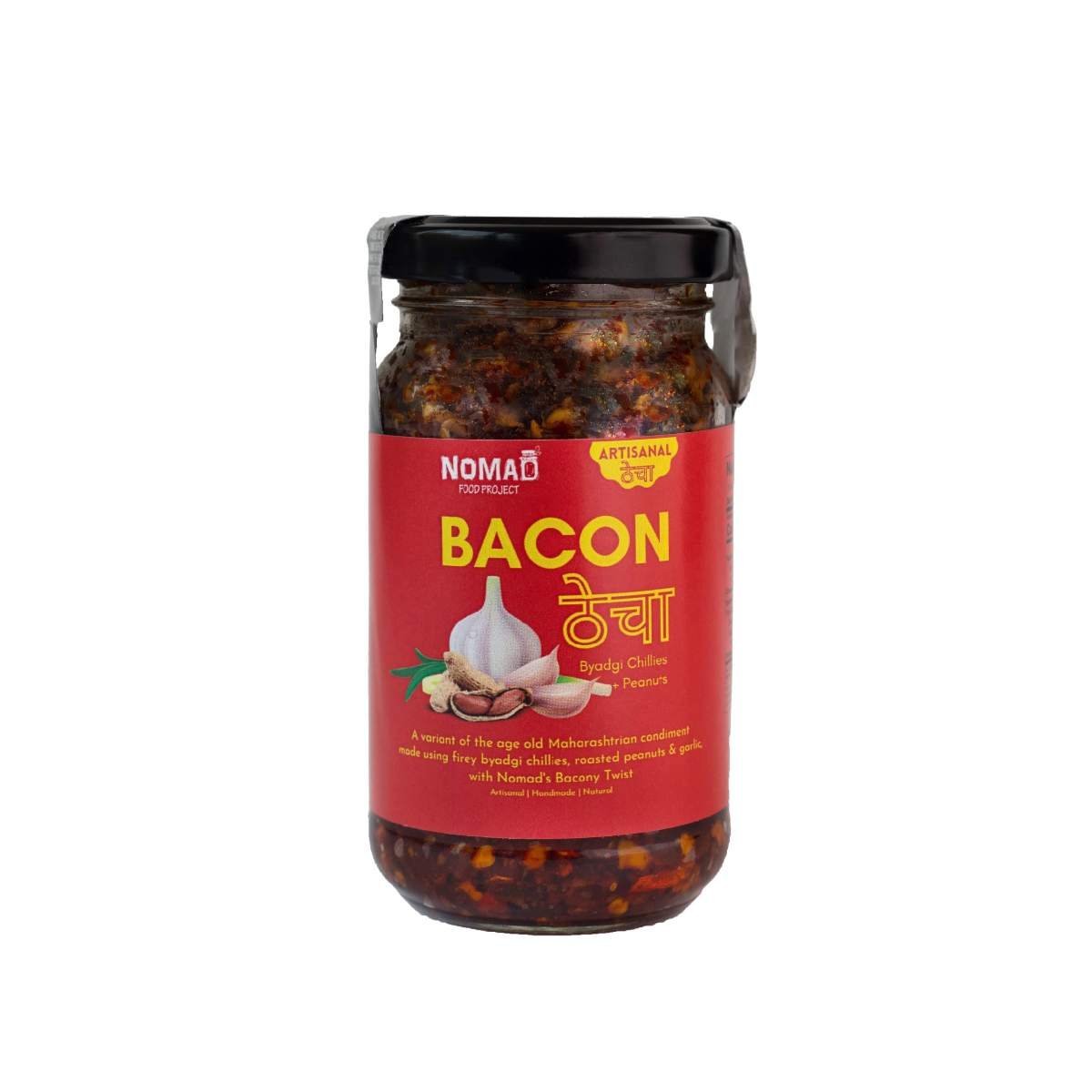 uk71MDTrO2PIL-1.jpg Nomad Food Project Bacon Thecha Red | 200gms - Fast UK Delivery - Image 1