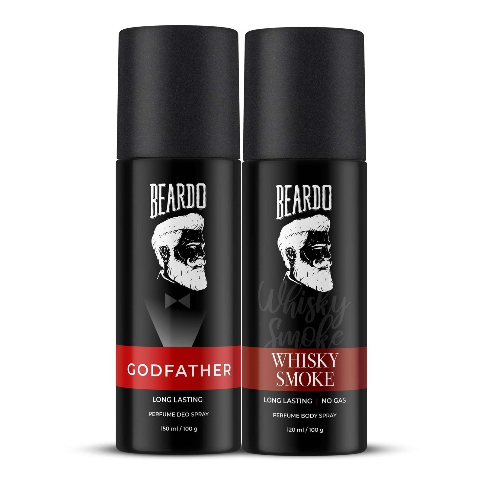 uk71McQELLupL-1-1.jpg Beardo Godfather & Whisky Smoke Perfume Body Spray Combo (Set of 2) Citrus Aromatic Spicy | Deodorant | Deo For Men | Long Lasting Perfume| Christmas gift for men | Gift For Friends | Gift for Men - Fast UK Delivery - Image 1