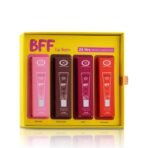 Fashion Colour BFF 4 IN 1 Lip Balm | 24 Hrs Moisturization | Pamper Your Lips | Ideal for all-day Comfort | Tinted Lip Balm | Toast Rose | Brown Sugar | Berry | Peach Burst | 10MLx4N - Fast UK Delivery
