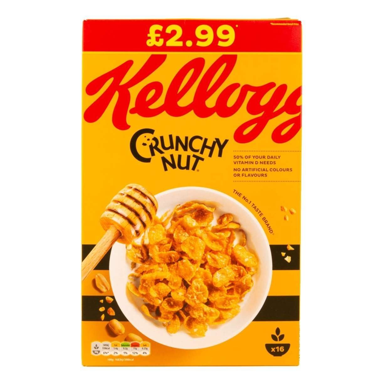 uk71MvUJ9ETnL-1-1.jpg Kellogg's Crunchy Nut Cereal, 500 g - Fast UK Delivery - Image 1