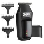 Beardo Apex Go Trimmer for Men - 80-Min Run Time - Powerful 5500 RPM motor - Compact Travel-Friendly Design - Self-Sharpening Blades, 3 Comb Attachments, Type-C Charging, Digital Display | Gift For Brother & Friends - Fast UK Delivery