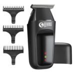 Beardo Apex Go Trimmer for Men - 80-Min Run Time - Powerful 5500 RPM motor - Compact Travel-Friendly Design - Self-Sharpening Blades, 3 Comb Attachments, Type-C Charging, Digital Display | Gift For Brother & Friends - Fast UK Delivery