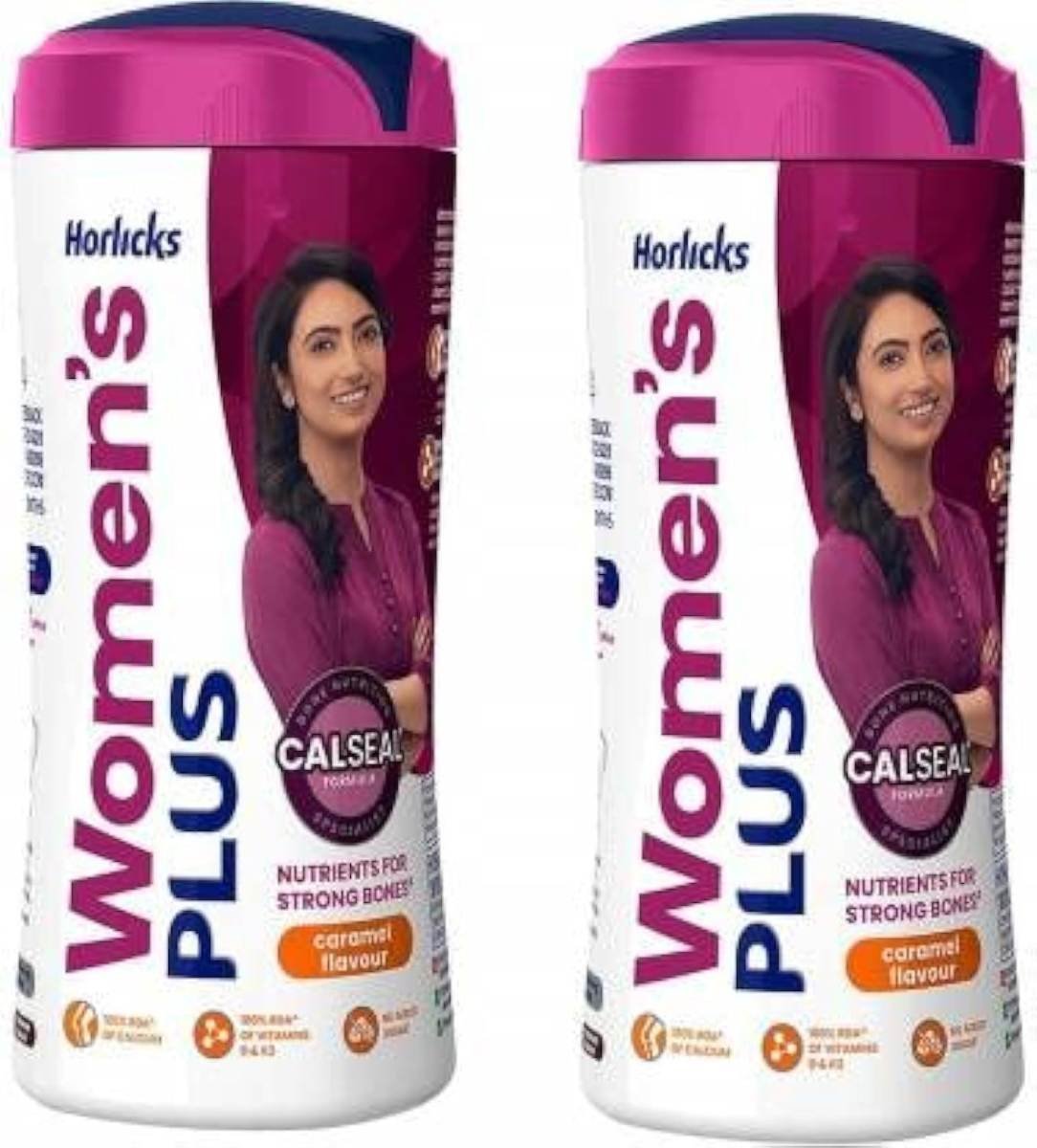 uk71NE9a6UFL-1.jpg HORLICKS Womens Plus Calseal Caramel 400 Gram Pack Of 2 (2 x 400 g) - Fast UK Delivery - Image 1