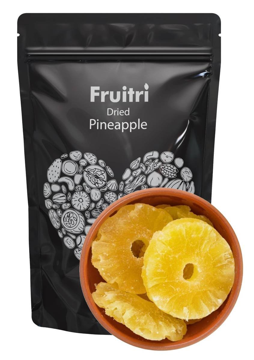 uk71NFqbaZWwL-1-1.jpg Fruitri Premium Dehydrated, Dried Pineapple Slices 1kg - Fast UK Delivery - Image 1